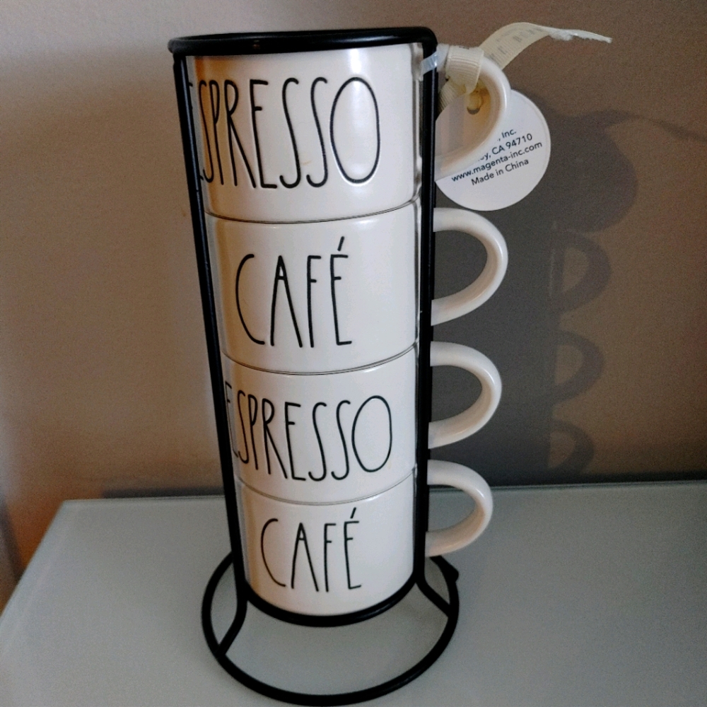 Rae Dunn Espresso cup set
